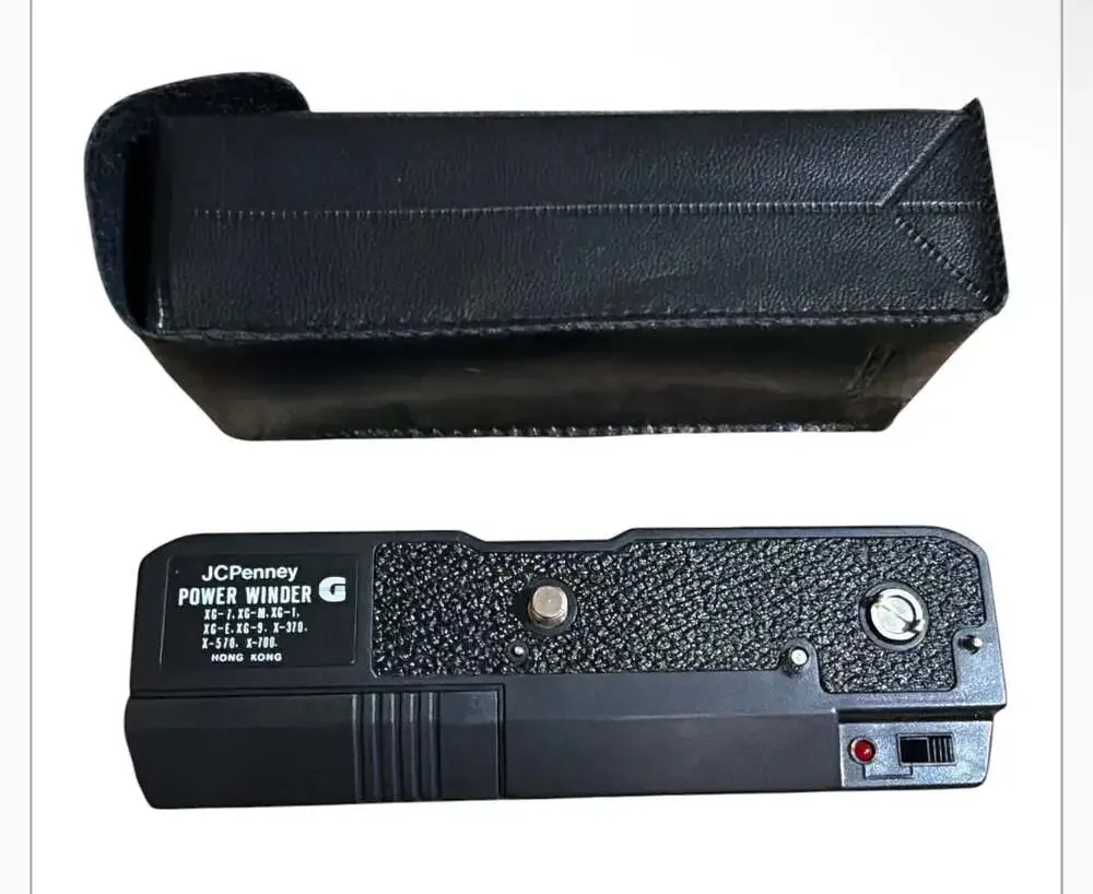 JCPenney Power Winder for Minolta X-Series Cameras with Leather Case